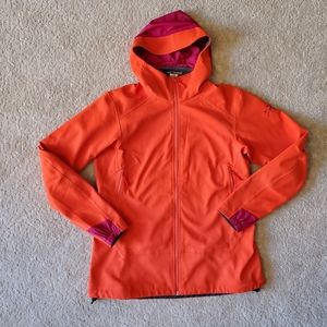 Arc'teryx Womens orange/pink gore tex fleece lined jacket Large